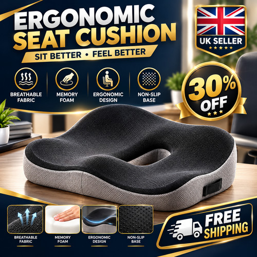 Ergonomic memory foam seat - ergonomic,