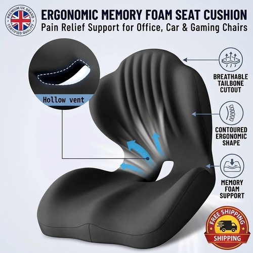 Ergonomic memory foam seat - ergonomic,