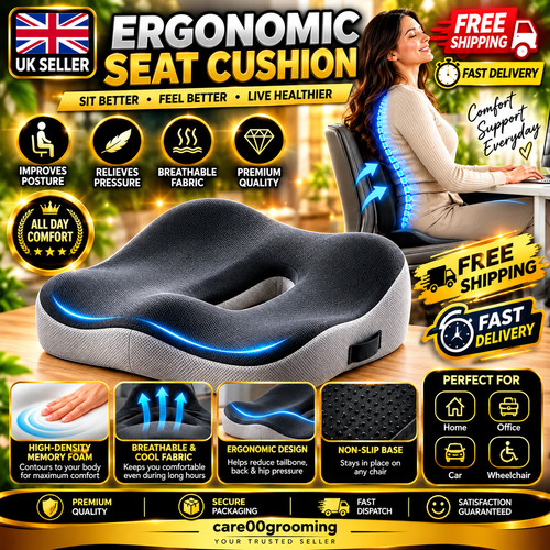 Ergonomic memory foam seat - ergonomic,