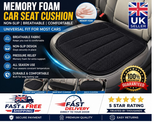 Memory foam car seat cushion - memory,