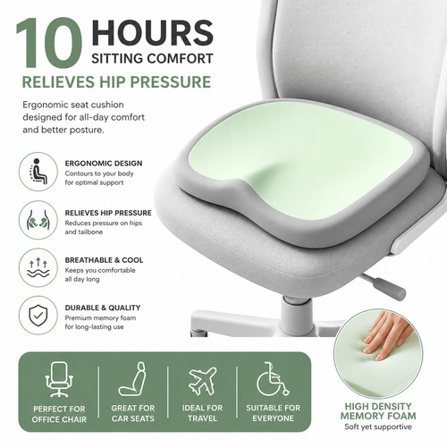 Memory foam seat cushion - foam,