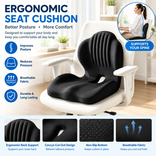 Ergonomic memory foam - ergonomic, coccyx