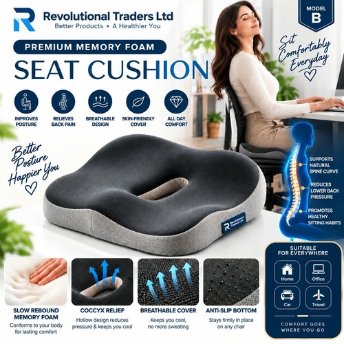 Ergonomic memory foam seat - ergonomic,